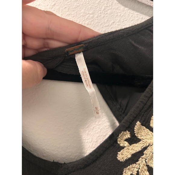 Free People Sweet Tennessee Embroidered Mini Dress in Black - Picture 7 of 10